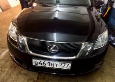 Оклейка жемчужно белым перламутром Lexus Gs.