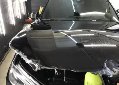 Оклейка Bmw F15 полиуретановой пленкой.