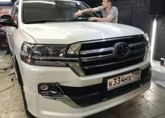 Защита кузова land cruiser 200 полиуретановой пленкой.