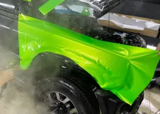 Оклейка suzuki jimny цветной полиуретановой пленкой салатовый