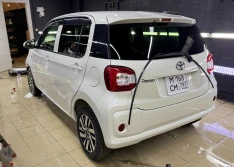 Toyota Passo оклейка переднего комплекса полиуретаном