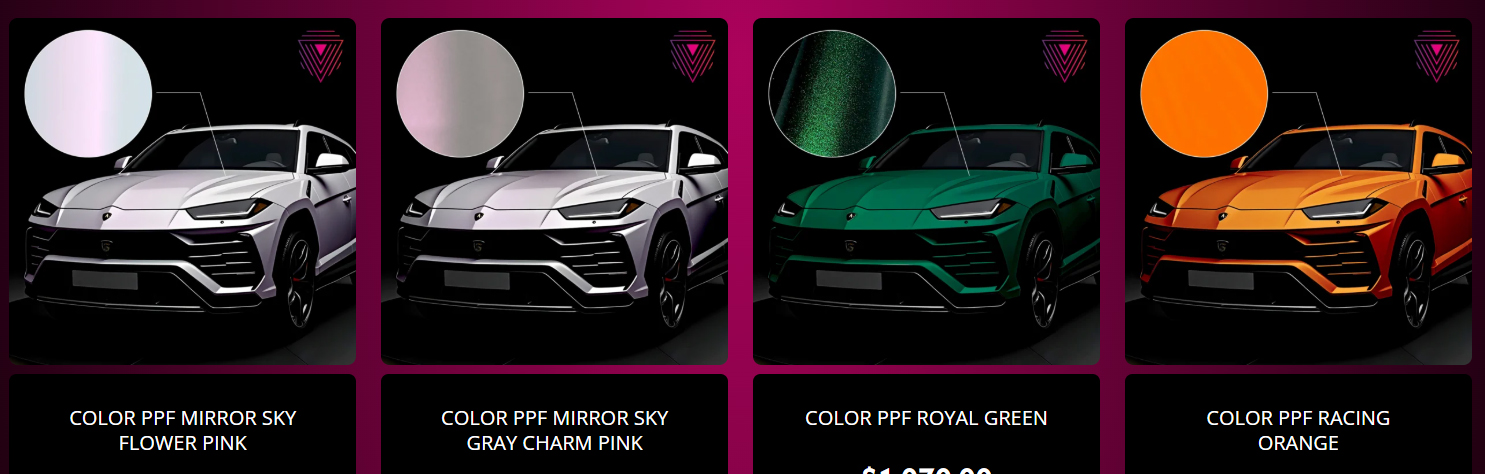 Каталог цветного полиуретана VISAR PPF 11