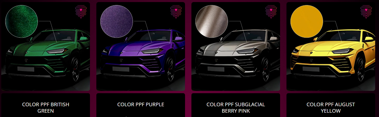Каталог цветного полиуретана VISAR PPF 2