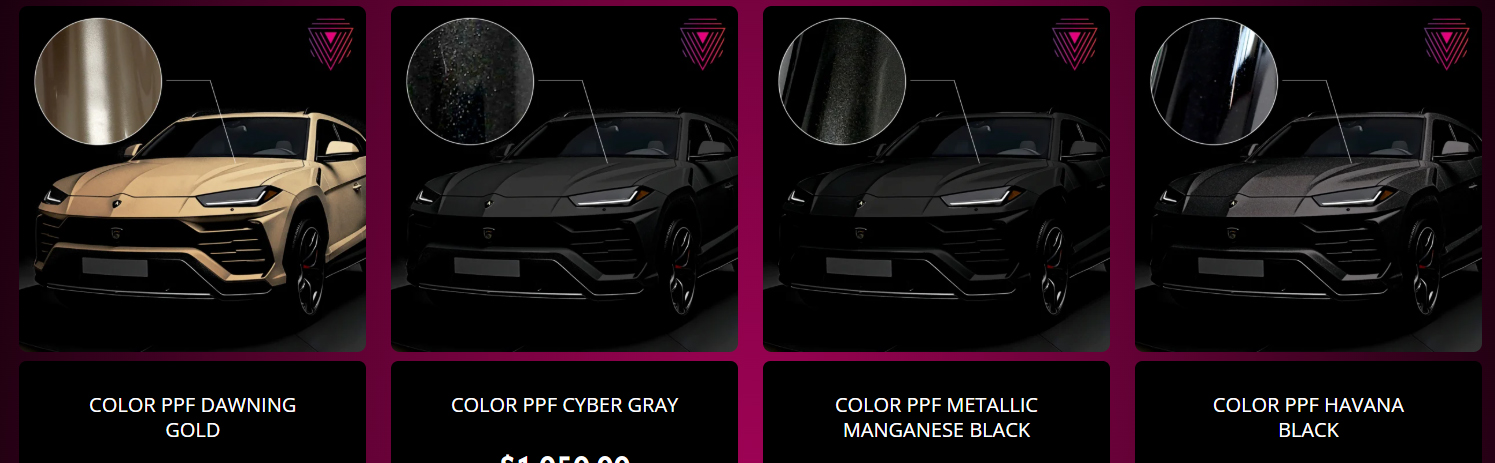 Каталог цветного полиуретана VISAR PPF 3