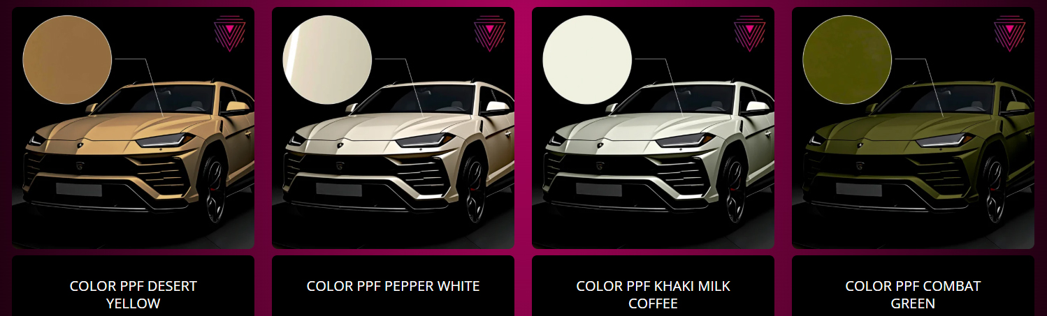 Каталог цветного полиуретана VISAR PPF 4