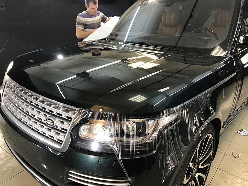 Защита капота Range Rover Vogue полиуретаном